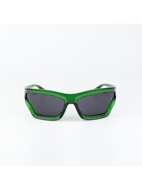 Loewe Men Sunglasses Green Smoke Wraparound LW40143U 98A NEW AUTHENTIC